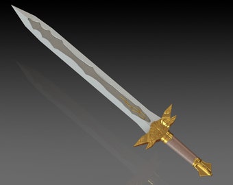 Excalibur Sword 3D Model Final Fantasy XI STL 3MF