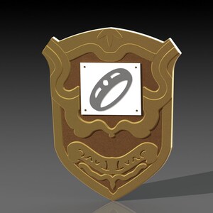 Eschutcheon Crafting Shield 3D Model Final Fantasy XI STL 3MF