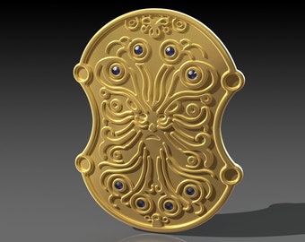 Aegis Shield 3D Model Final Fantasy XI STL 3MF