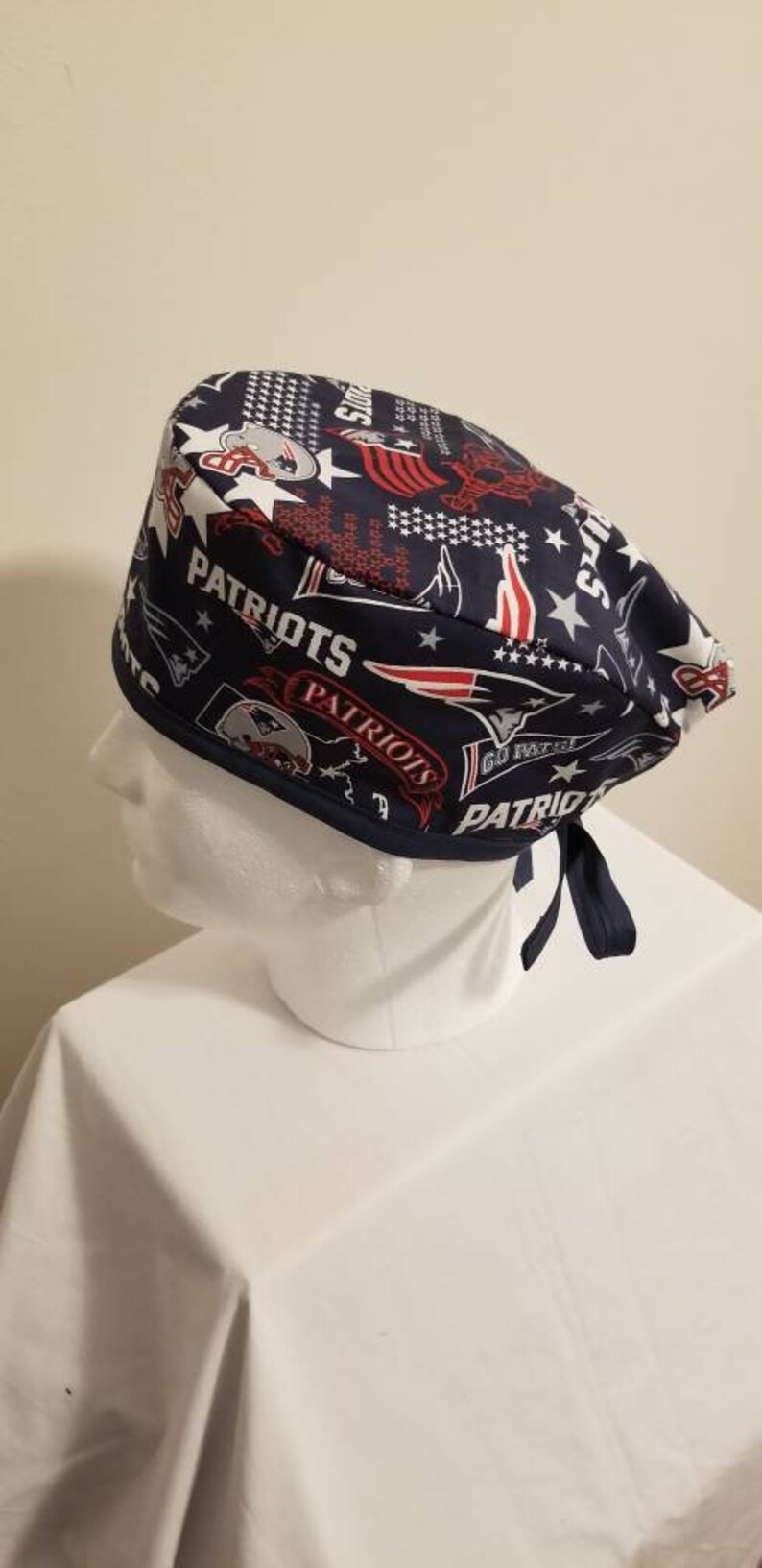 Reversible New England Patriots Lobster Scrub Cap / Bikers Cap Etsy