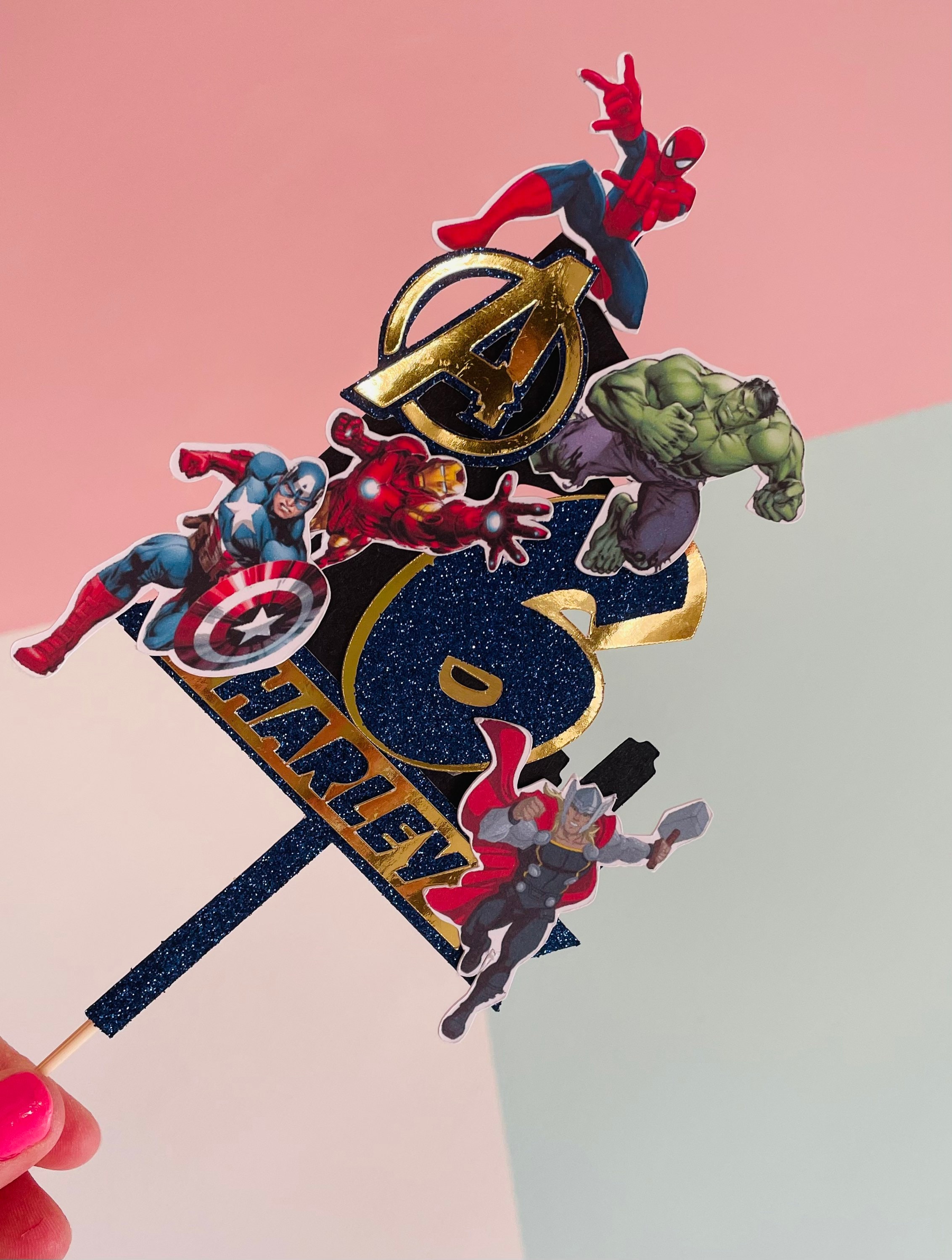 Avengers Cake Topper -Bespoke Character Cake Topper