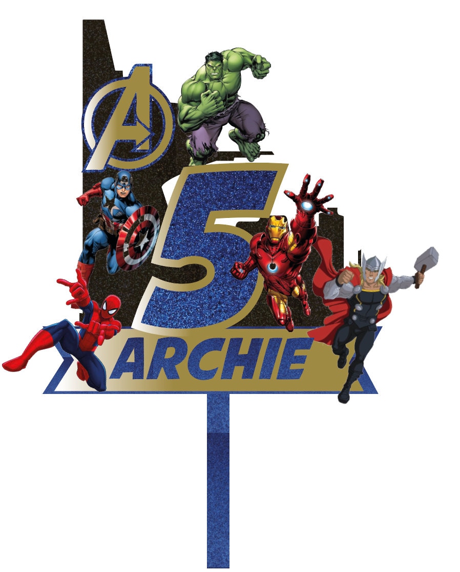 Avengers Cake Topper Bespoke Character Cake Topper Etsy