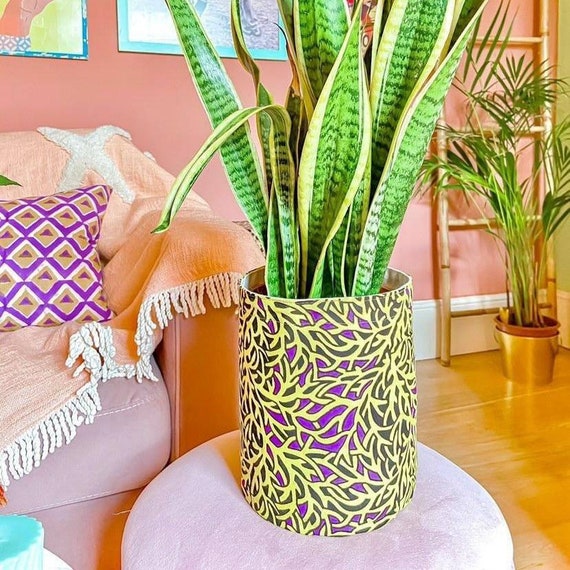 Ifiok storage pot, Ankara print