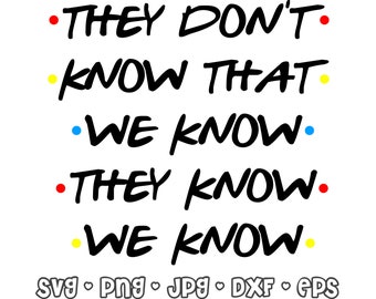 Friends Clipart TV Show Title Vector File Svg Png Dxf Eps | Etsy