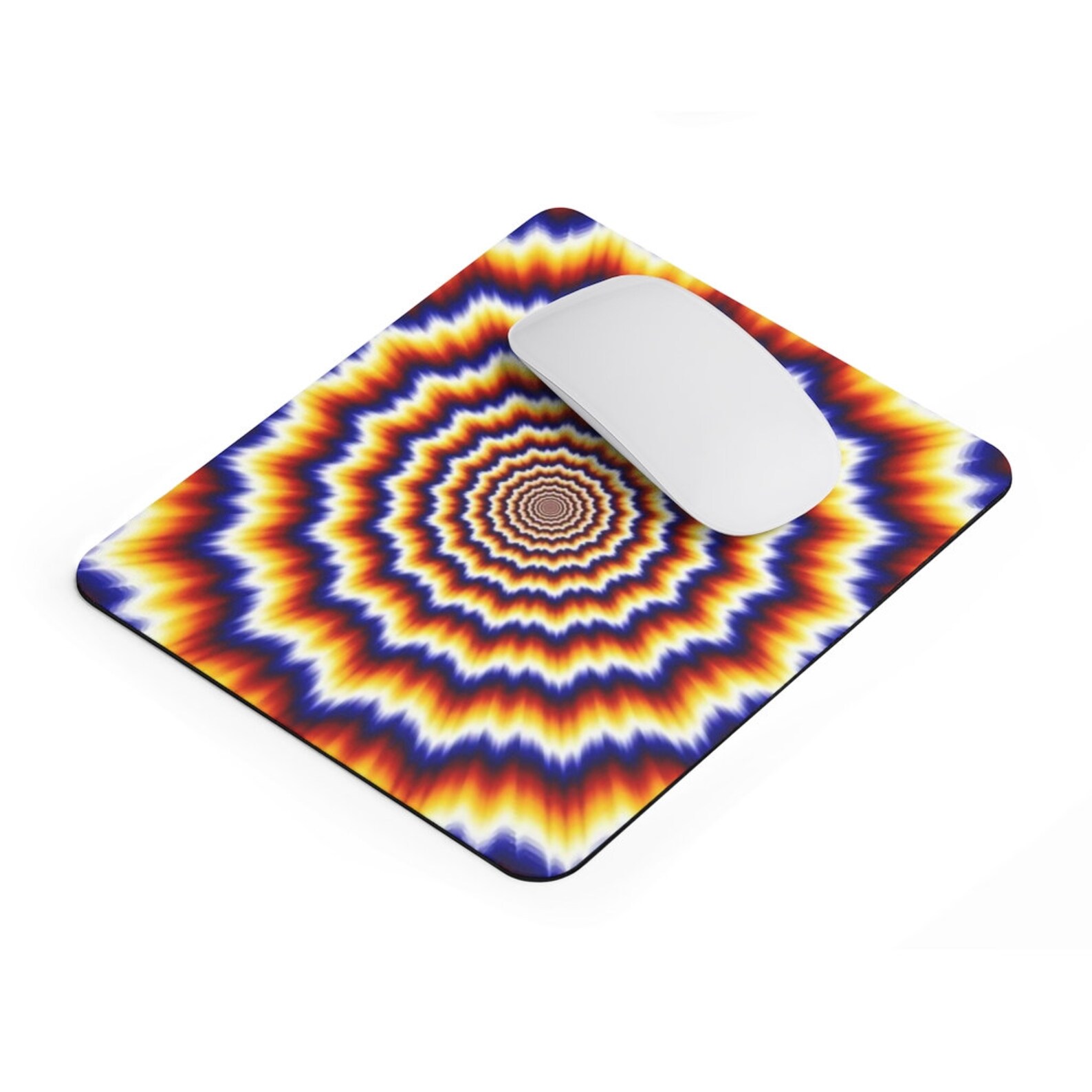 Optical Illusion Pattern Mouse Pad Psychedelic Print Mouse Mat Etsy