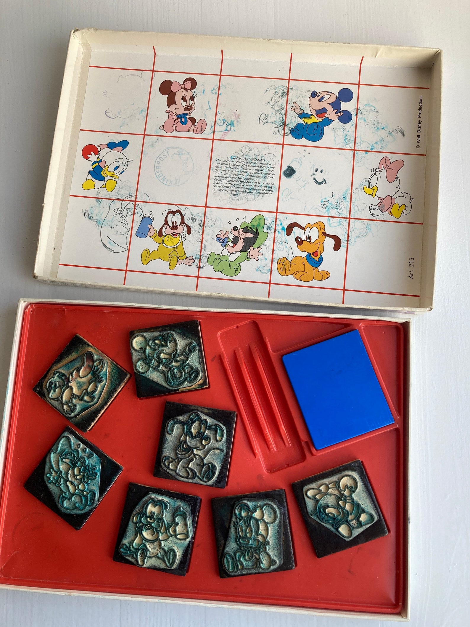 Vintage 80s Disney Baby Stamp Tampon Set Etsy