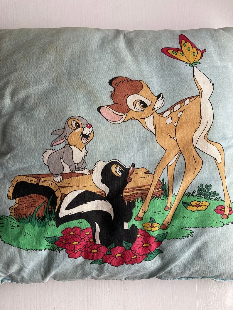 Vintage Disney Bambi and Thumper Pillow Cushion Etsy