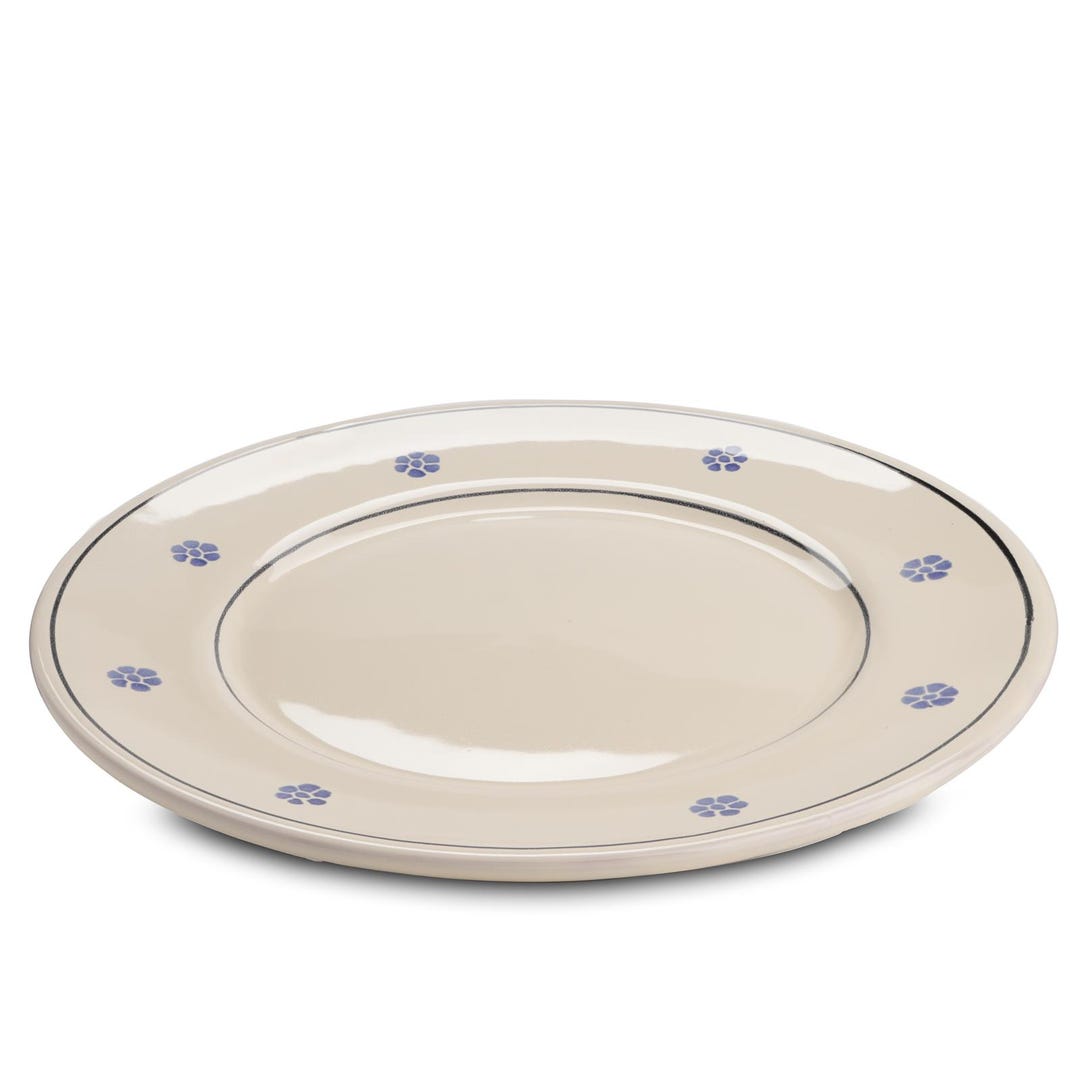 Piccolo, Spagna – Set di 5 piatti in terracotta bianco tapa dipinta a mano