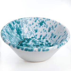 Splatter large bowl 28 cm typicqal Italian handcrafted