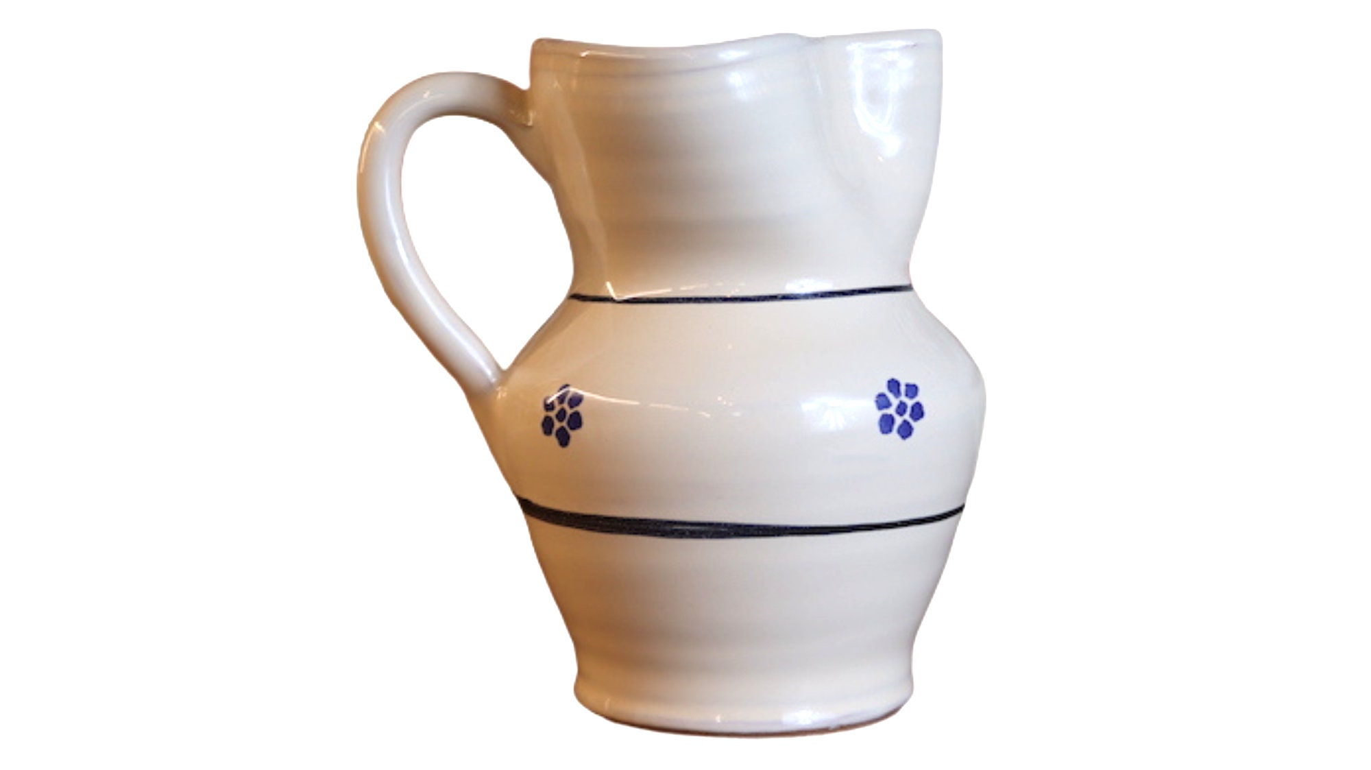 Ceramic pitcher jug serving wine and water different size