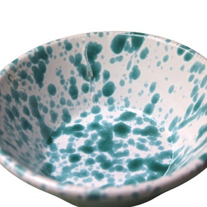 splatter ceramic bowl