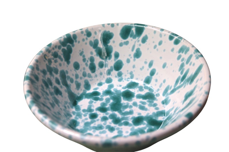 splatter ceramic bowl