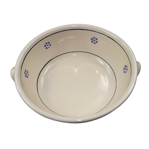 Large salad bowl ceramic serving plates pottery made in Italy