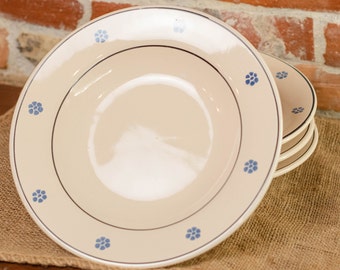 Set 4 deep plates ceramic typical of Southern Italy