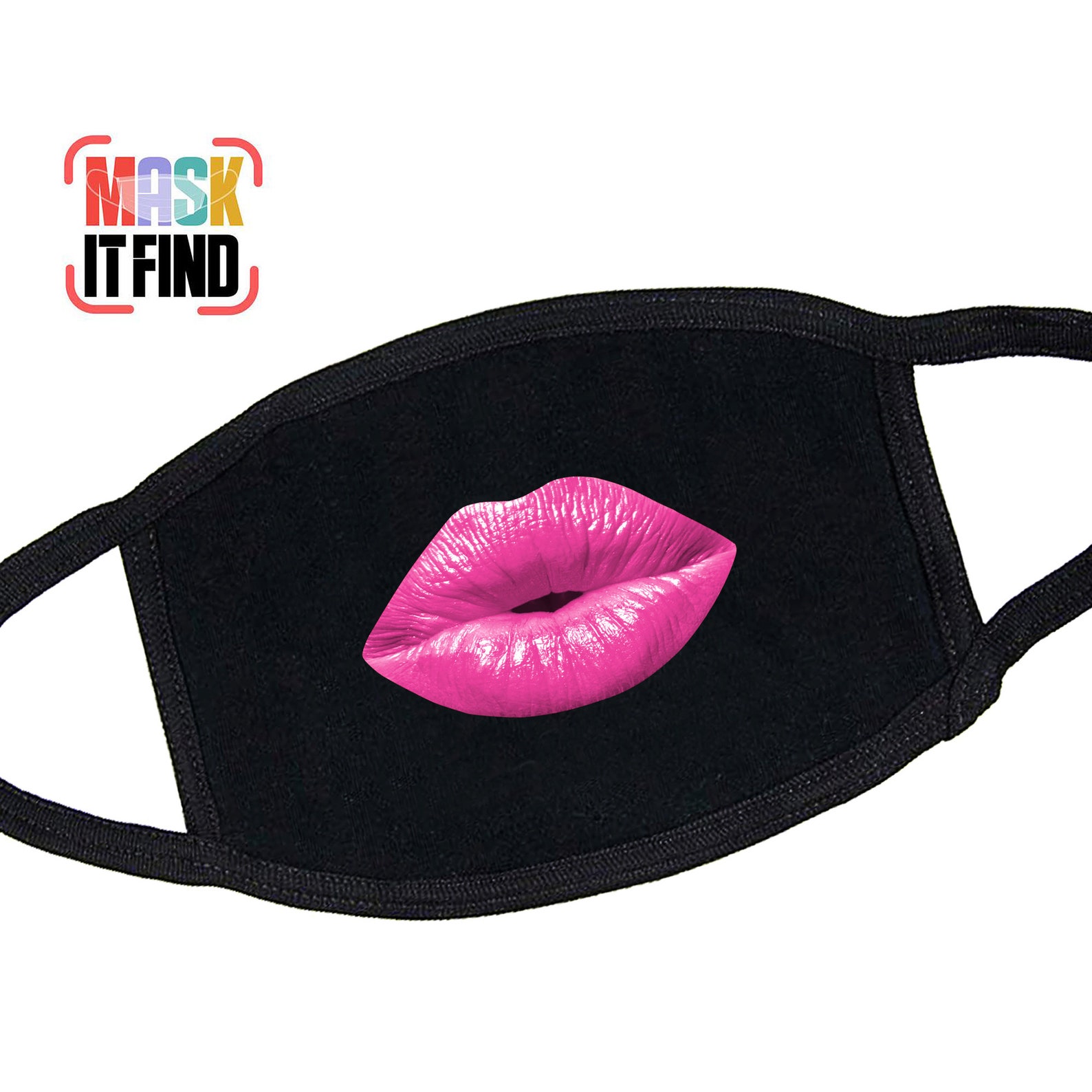 Pink Lip Face Mask Lips Mask Reusable Face Mask filter Etsy