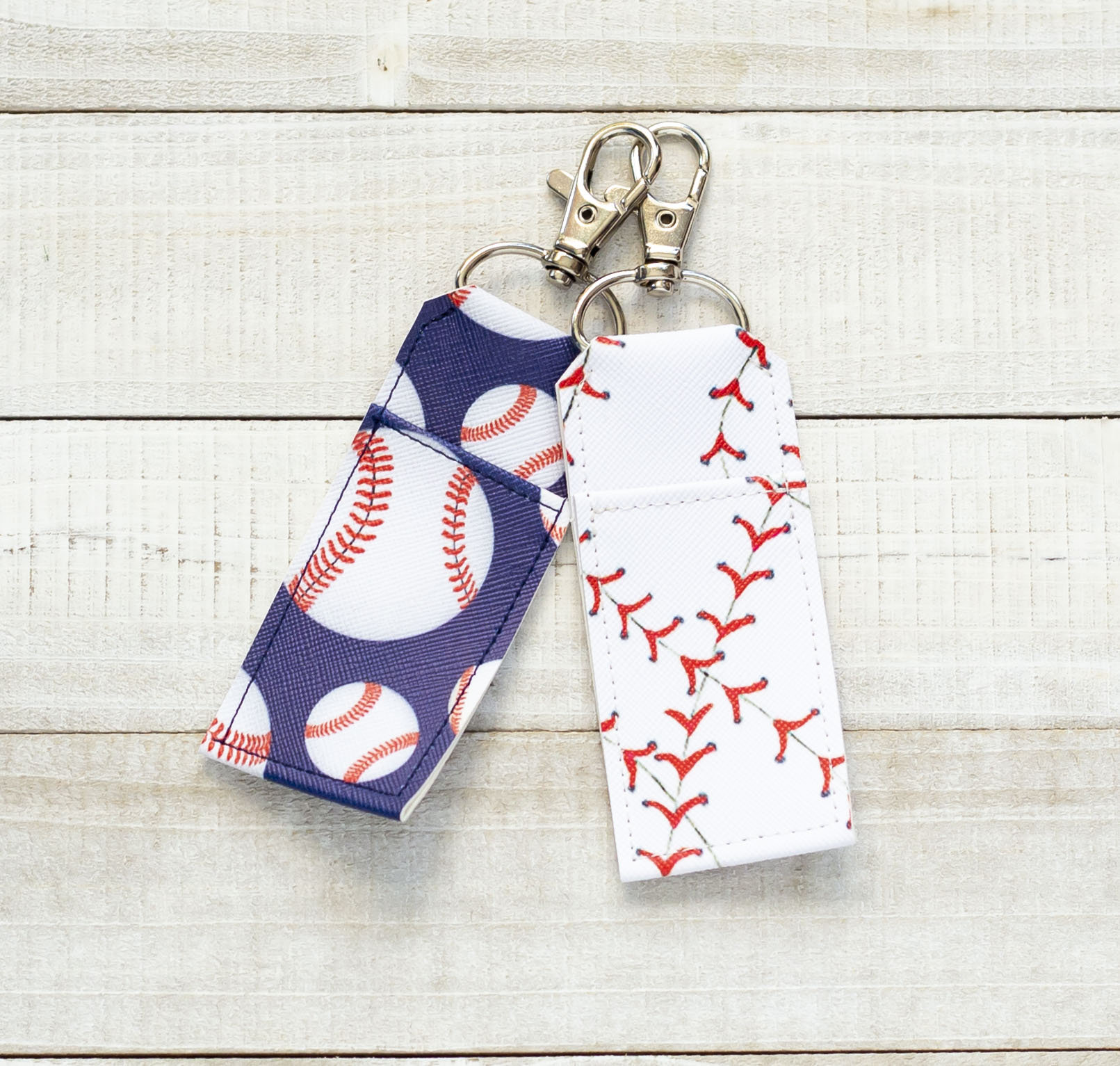 Baseball chapstick holder store