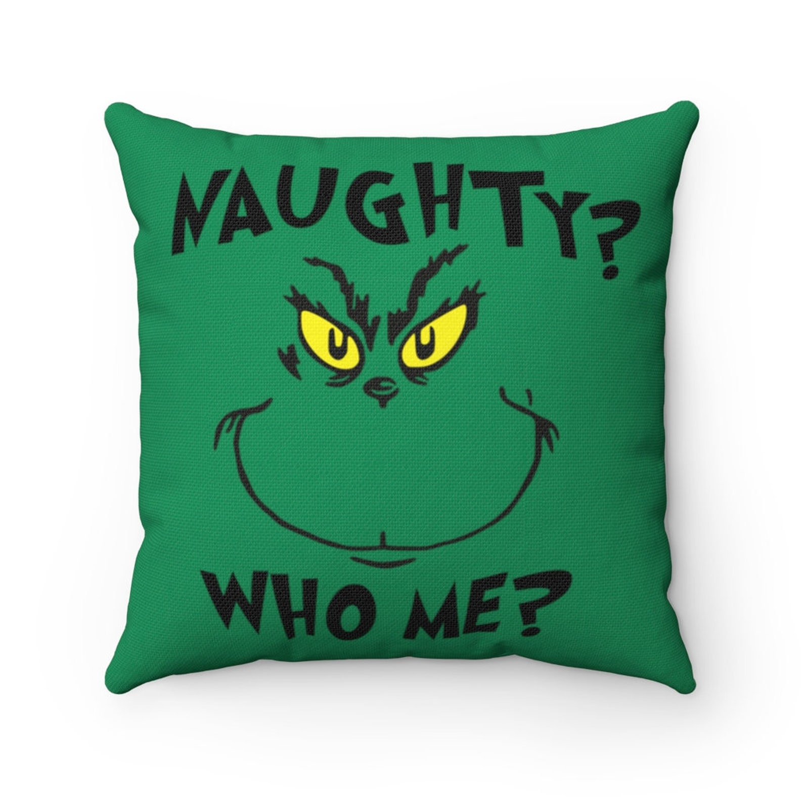 Grinch Pillow Grinch Decor Holiday Pillow Christmas Pillow Etsy