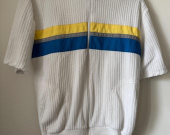 Vintage Jantzen Zip up short sleeve shirt