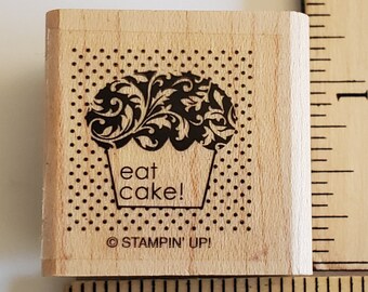 Christmas Reindeer with Swirl Flourish Antlers Dasher Rubber Stamp Stampin/' Up used Retired