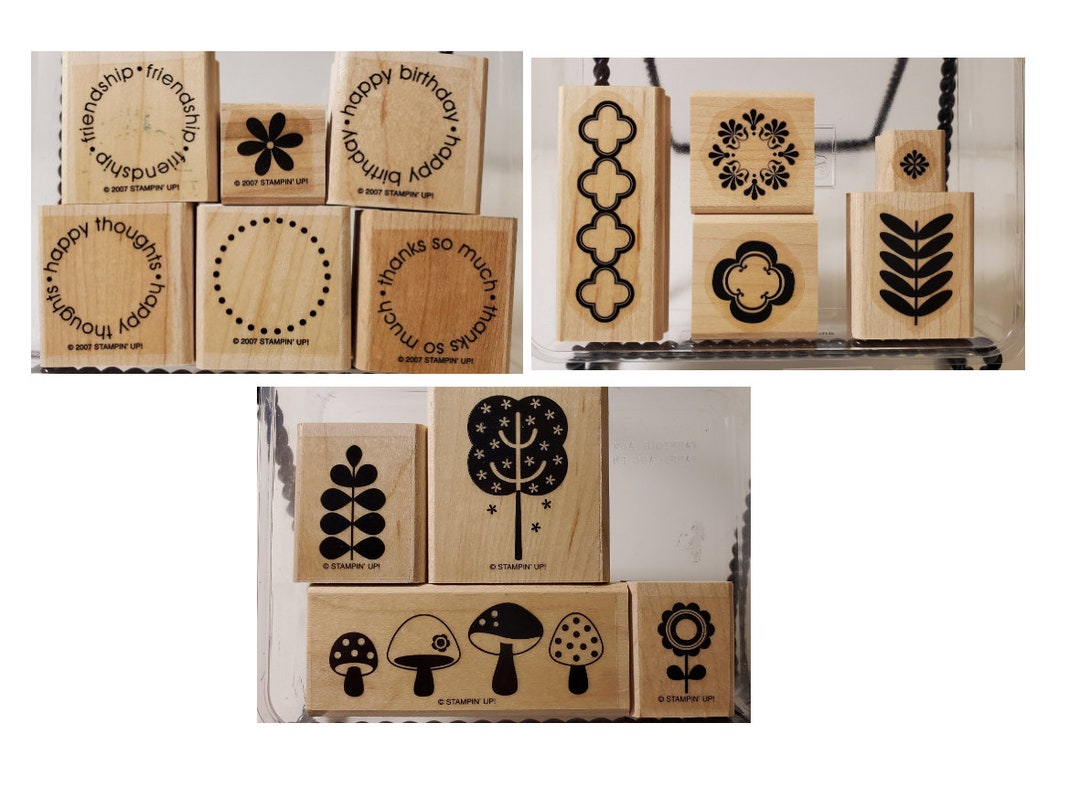 Stampin up Rubber Wooden Stamp Sets| Rubber Stamps|wooden Stamps ...