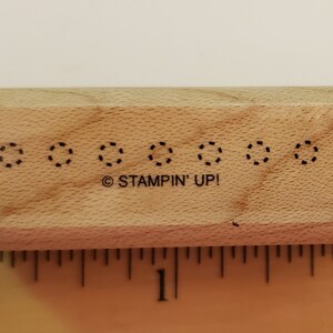 Stampin Up Open Dots | Rubber Stamp|Wooden Stamp| USED & RETIRED