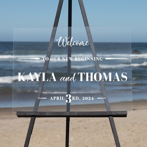 Semi-Custom Wedding Welcome Sign, Create your own Welcome Wedding Sign! Acrylic Wedding Sign