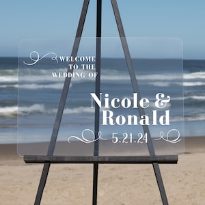 Semi-Custom Wedding Welcome Sign, Create your own Welcome Wedding Sign! Acrylic Wedding Sign