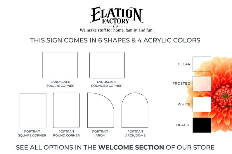 Custom Arch Acrylic Wedding Welcome Sign, Black, White, Frosted, Clear ...