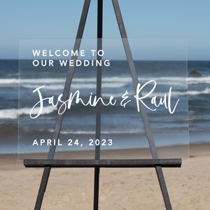 Semi-Custom Wedding Welcome Sign, Create your own Welcome Wedding Sign! Acrylic Wedding Sign