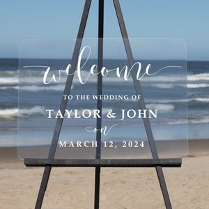 Semi-Custom Wedding Welcome Sign, Create your own Welcome Wedding Sign! Acrylic Wedding Sign