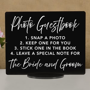 Photo Guestbook Acrylic Sign: Wedding & Special Events