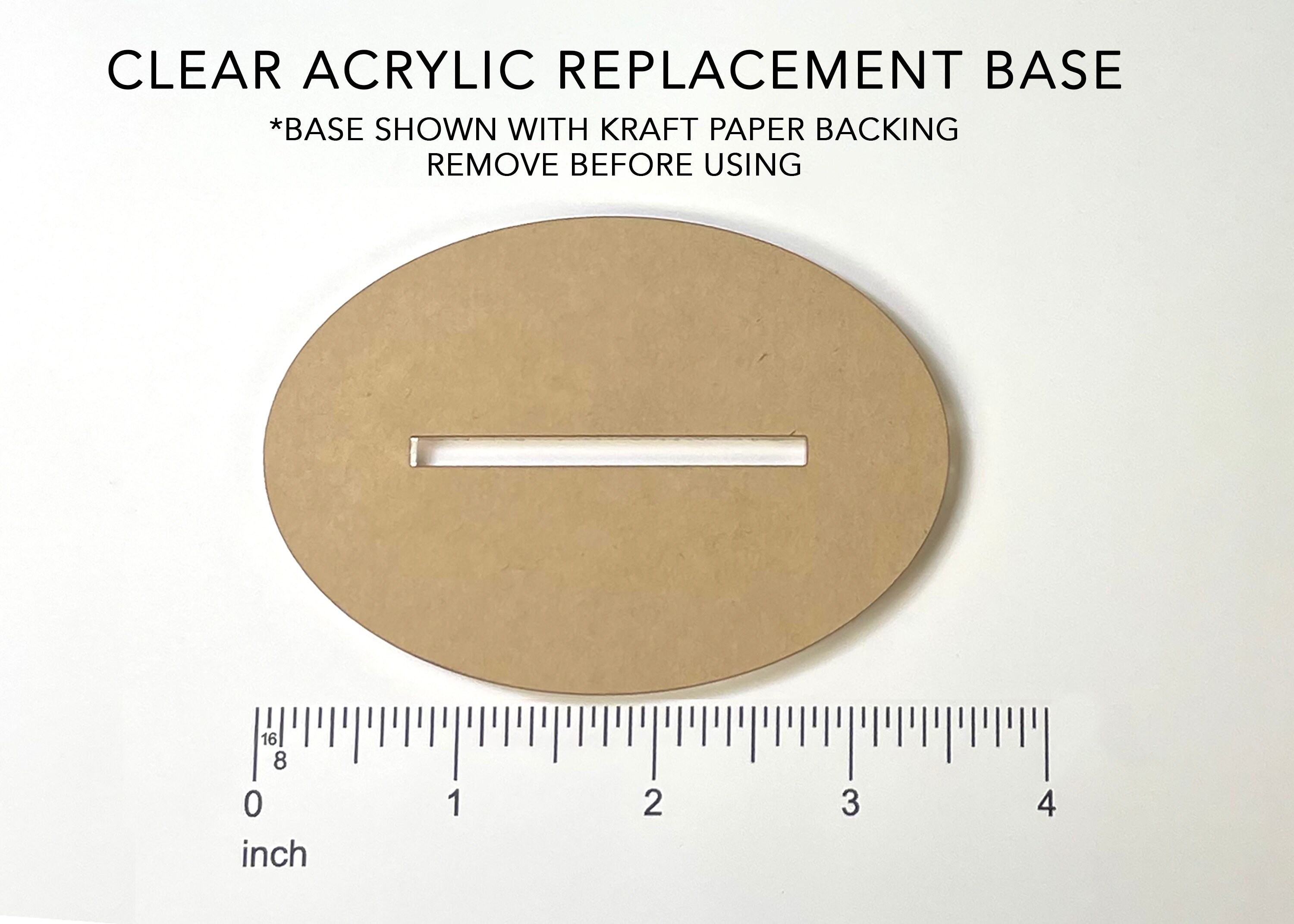 Clear Acrylic Replacement Base for Signs 7x5 10x8 and Table Etsy