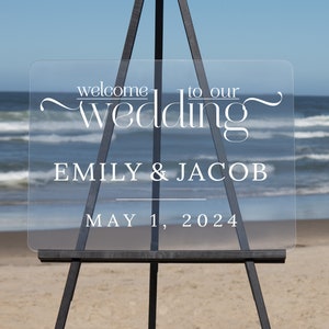 Semi-Custom Wedding Welcome Sign, Create your own Welcome Wedding Sign! Acrylic Wedding Sign