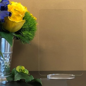 Carte Blanche Reorder of Specific Style - 4x6, Square, Round or Hexagon Table Numbers with Stands