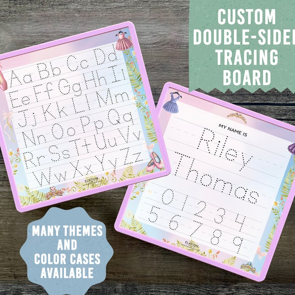 Kid's Name Tracing Board | Dry Erase Letter Tracing | Reusable Name Tracing Boards | Letter Tracing Board | Personalized | Ballet Theme