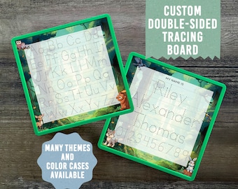 Personalized Forest Friends Tracing Board: Kids Learning Toy