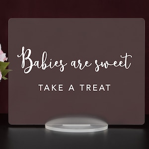 Baby Shower Favors Sign for showers and special events.
