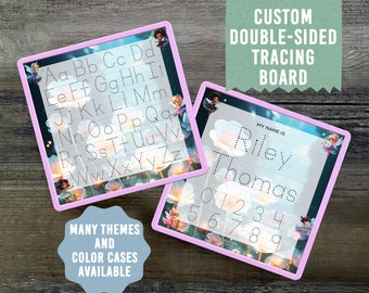 Personalized Fairy Theme Name Tracing Board: Double-Sided Learning