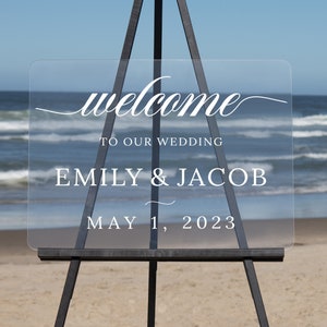 Semi-Custom Wedding Welcome Sign, Create your own Welcome Wedding Sign! Acrylic Wedding Sign