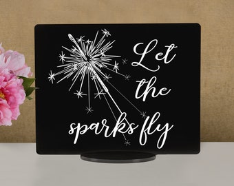 Sparkler Send Off Sign, Black Acrylic Wedding Sign