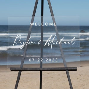 Semi-Custom Wedding Welcome Sign, Create your own Welcome Wedding Sign! Acrylic Wedding Sign