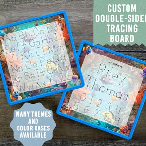 Kid's Name Tracing Board | Dry Erase Letter Tracing | Reusable Name Tracing Boards | Letter Tracing Board | Personalized | Ocean Theme