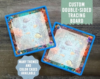 Ocean Theme Name Tracing Board: Double-Sided Learning