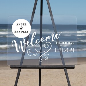 Semi-Custom Wedding Welcome Sign, Create your own Welcome Wedding Sign! Acrylic Wedding Sign