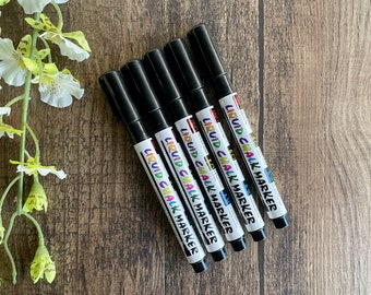 Five Pen Set for Name Tracing Boards - 3 MM Black Ink