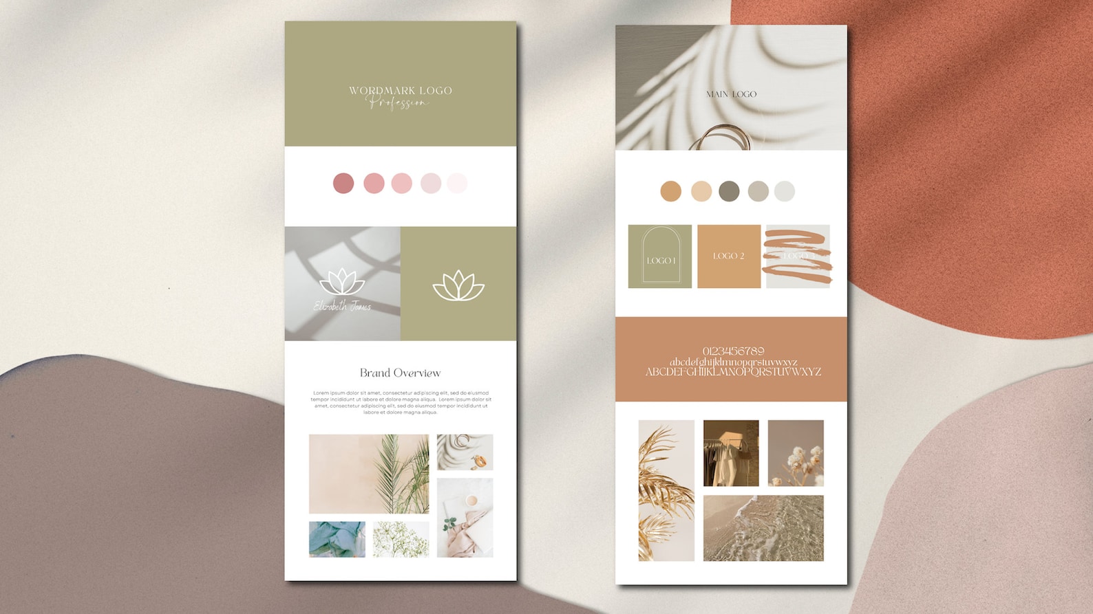 Brand Board Template Canva Canva Mood Board Template | Etsy