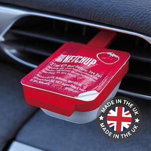 car sauce holder, dip clip car, car accessories, fast food holder, vent clip holder, sauce holder car, car gift idea, stocking filler, driving accessories, food gadget