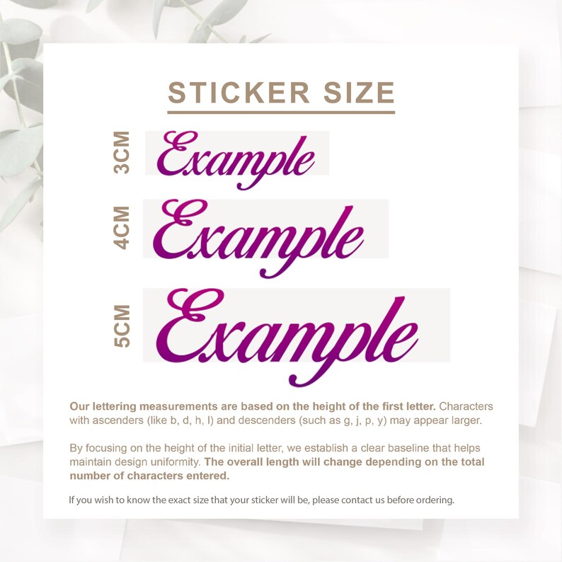 Personalised Name Sticker | Custom Script Name Pink & Purple Gradient Vinyl Decal | Waterproof Label for Bottle or Case image 5