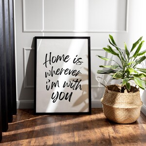 Romantic quote poster, minimalist design print, love quote art, home decor, bedroom decoration, living room wall art, entryway decor, cosy home decoration, stylish wall art, wedding gift, anniversary gift, housewarming gift, elegant typography