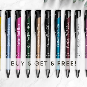 Personalised Metal Pen - Custom Engraved Gift for Any Occasion or Business Promotion - Elegant Pen with Free Ink Refills - Fast Dispatch image 1